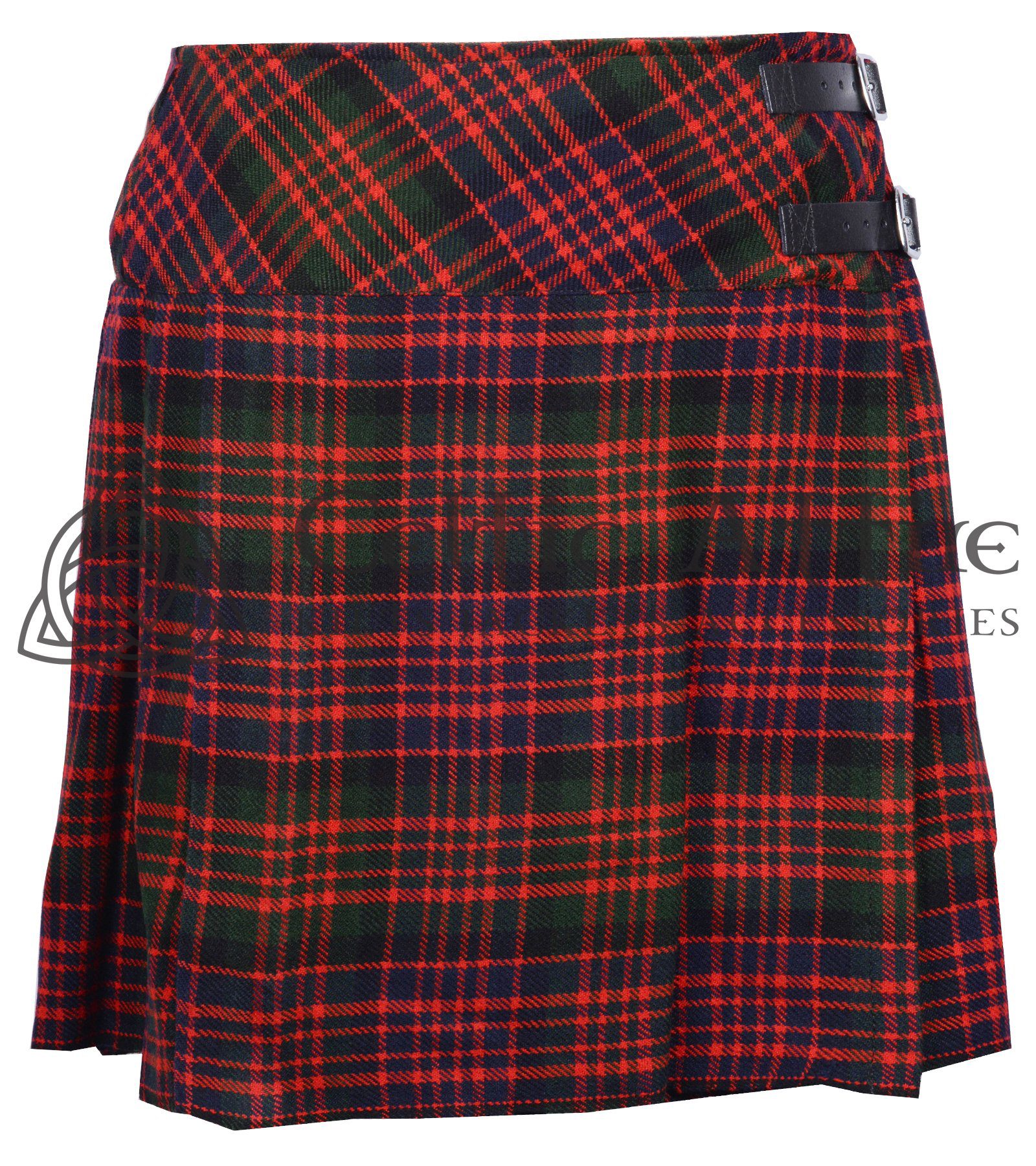 Mini Red Lining Tartan Skirt for Girls