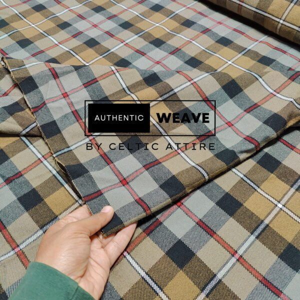Campbell of Cawdor Weathered Tartan Fabric - Image 2