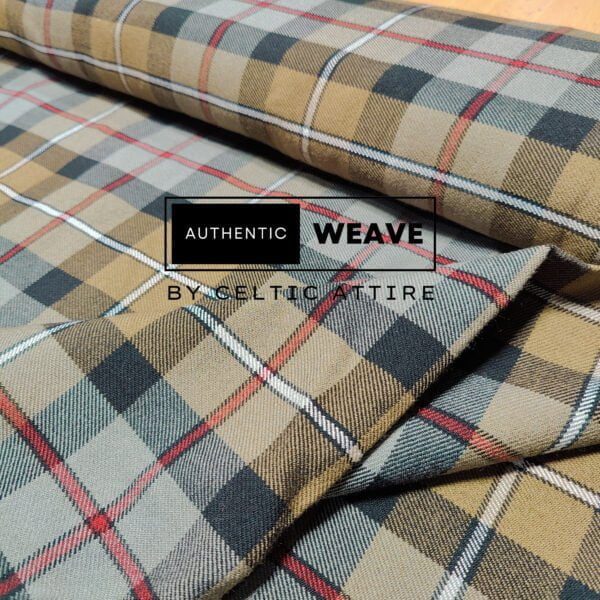 Campbell of Cawdor Weathered Tartan Fabric - Image 3
