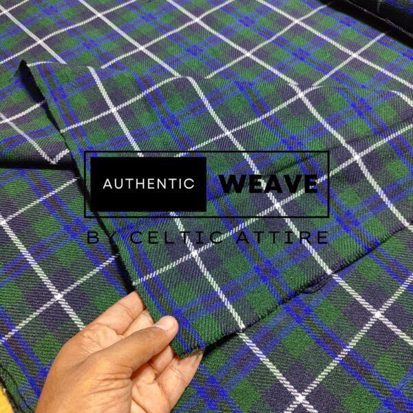 Douglas Blue Tartan Fabric - Image 3