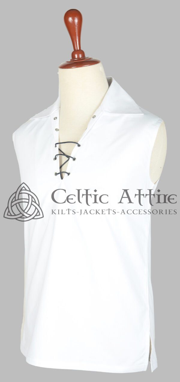 Traditional Scottish Ghillie Jacobite KILT SHIRT 100% Cotton - Image 2