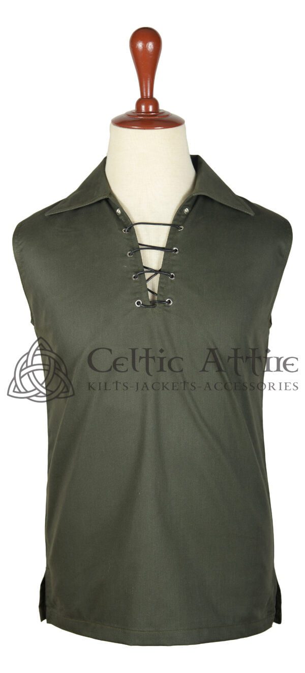 Traditional Scottish Ghillie Jacobite KILT SHIRT 100% Cotton