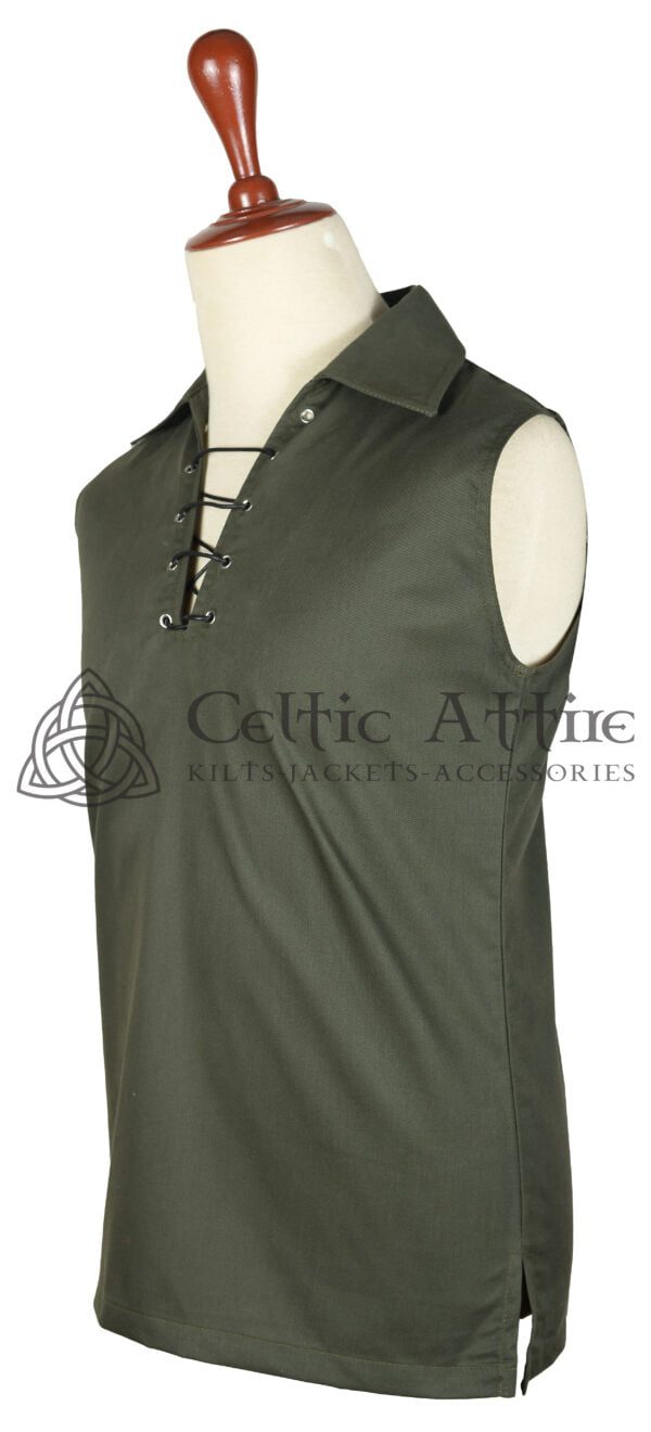 Traditional Scottish Ghillie Jacobite KILT SHIRT 100% Cotton - Image 2