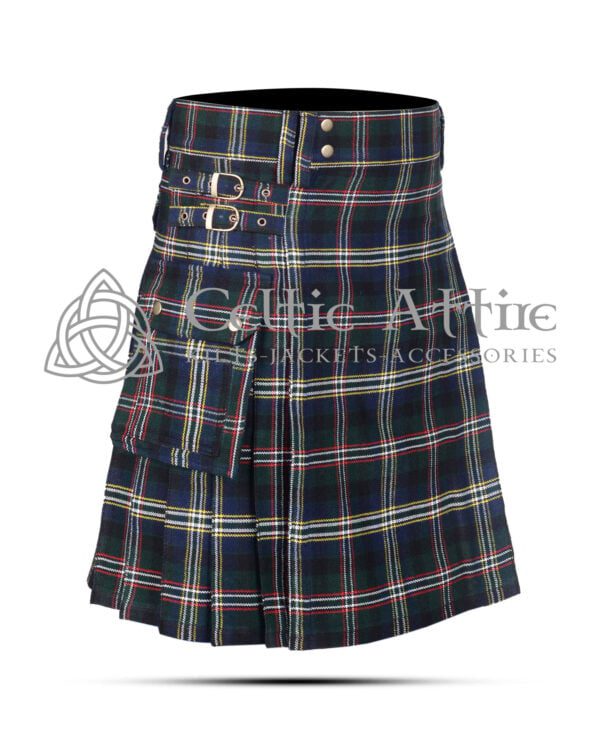 Scott Green Tartan Utility Kilt - Image 2
