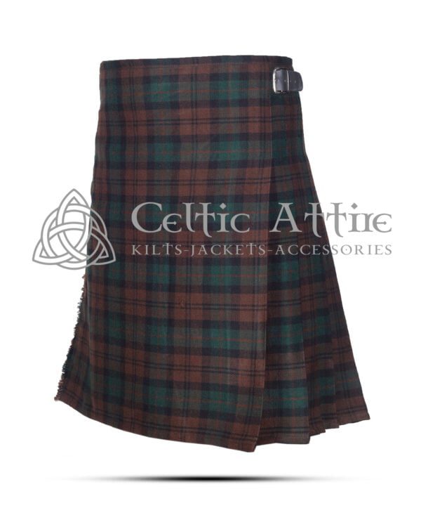 Brown Watch Tartan 8 yard Kilt - Image 3