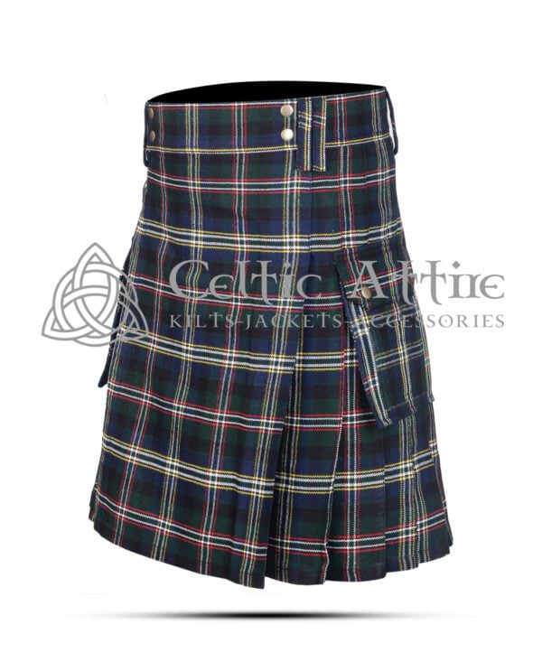 Scott Green Tartan Utility Kilt - Image 3