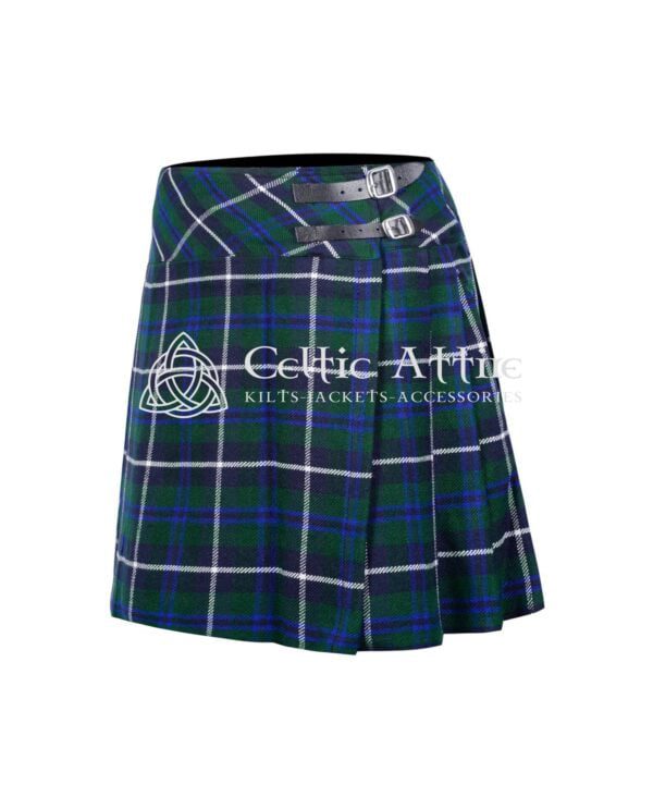 Douglas Blue Tartan Women Skirt - Image 2
