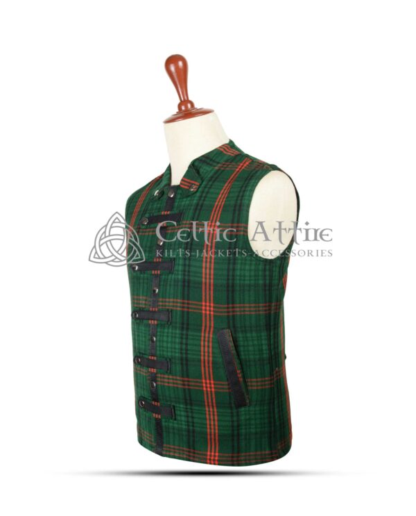 Ross Hunting Modern Punk Rock Waistcoat - Image 2