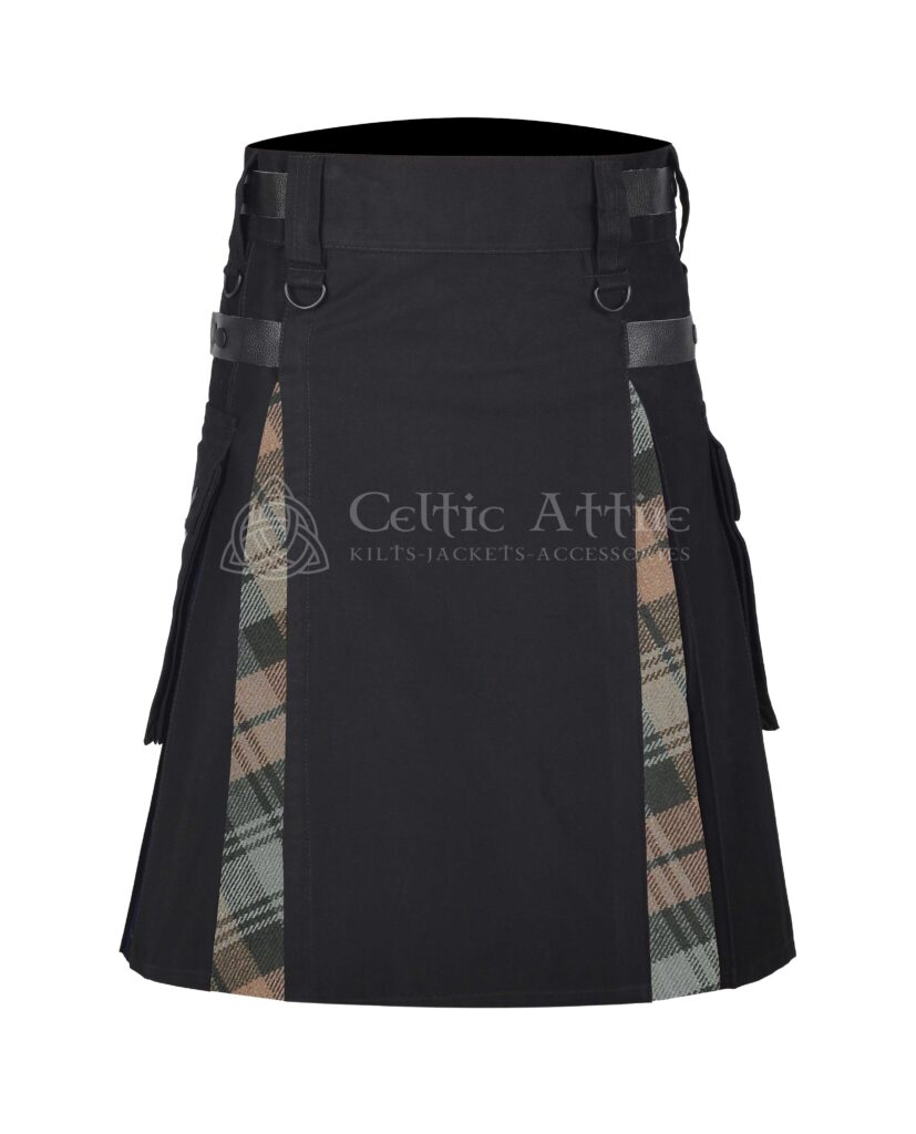 Black Watch Weathered Cotton Hybrid Utility Kilt 