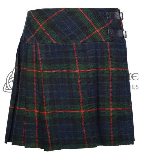 Mini Dark Tartan Skirt for Girls - Image 3