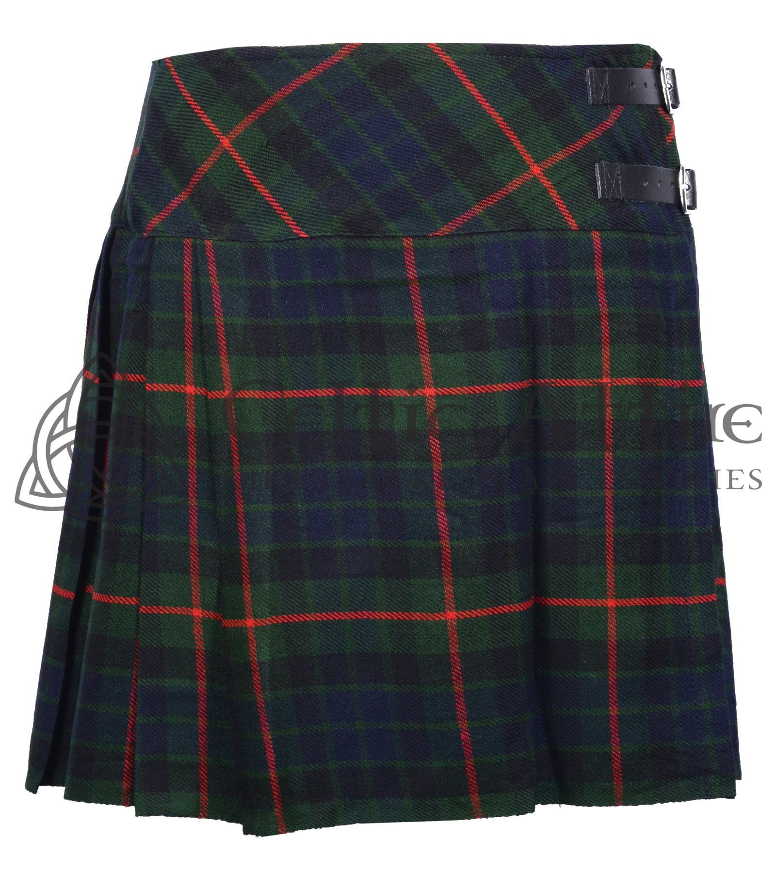 Mini Dark Tartan Skirt for Girls