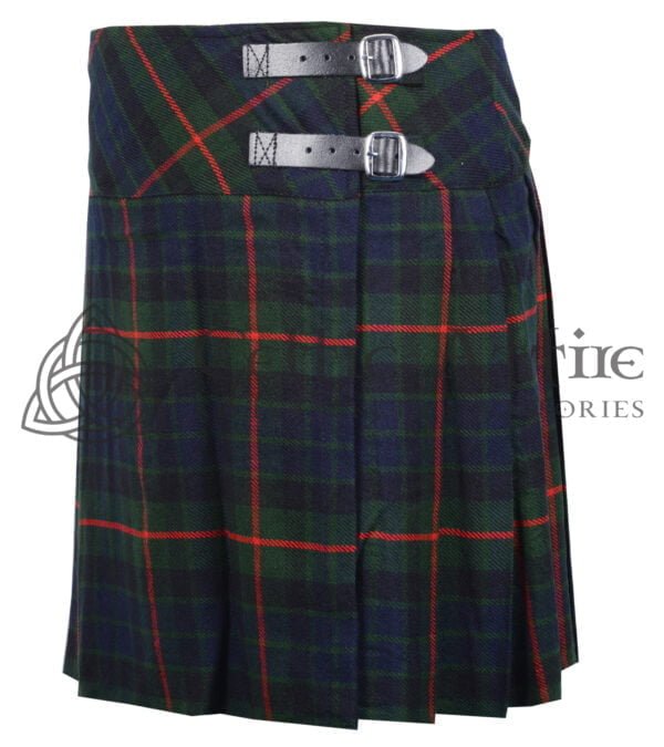 Mini Dark Tartan Skirt for Girls - Image 2