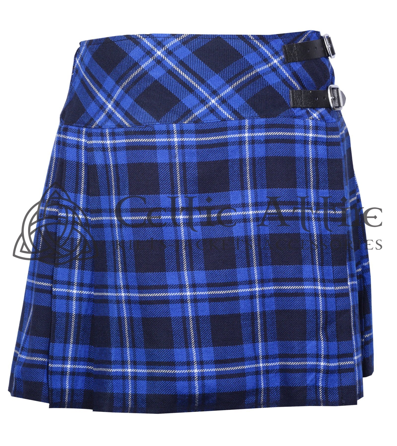 Mini Blue Tartan Skirt for Girls