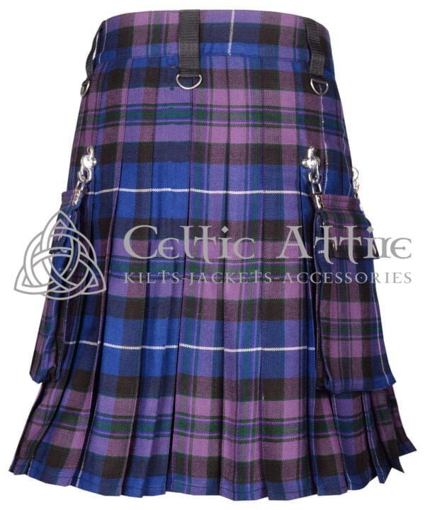 Purple Plaid Gothic Kilt - Image 3