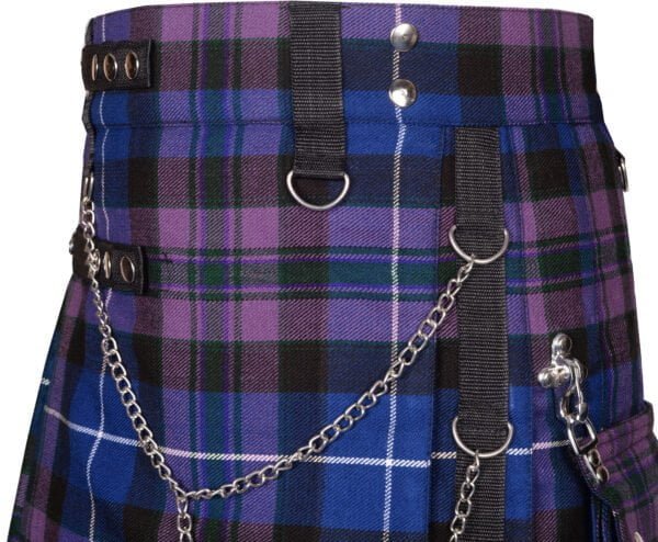 Purple Plaid Gothic Kilt - Image 4