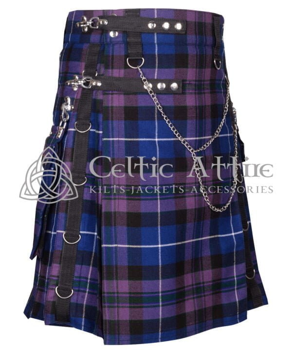 Purple Plaid Gothic Kilt - Image 5