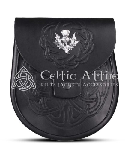 Thistle Emblem Full Embossed Day Sporran