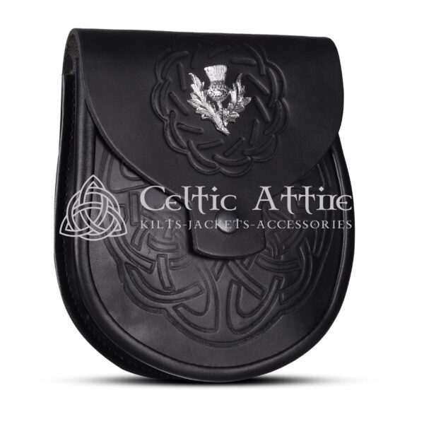 Thistle Emblem Full Embossed Day Sporran - Image 3