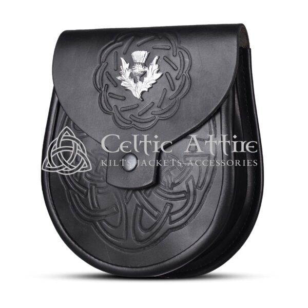 Thistle Emblem Full Embossed Day Sporran - Image 2