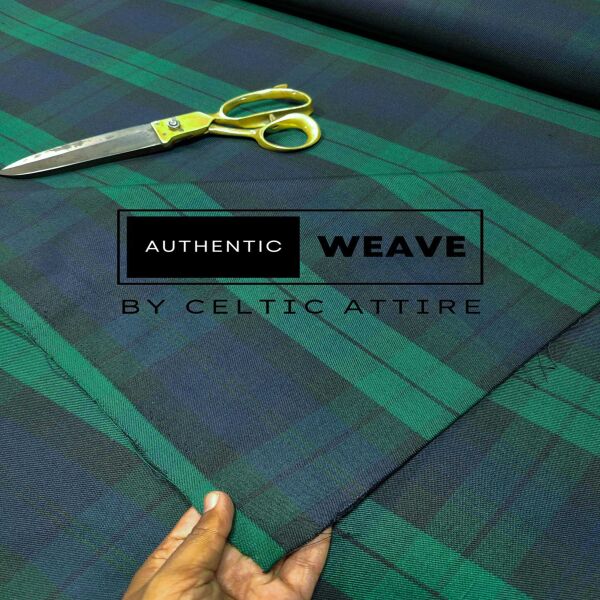 Black Watch Poly Viscose Tartan Fabric