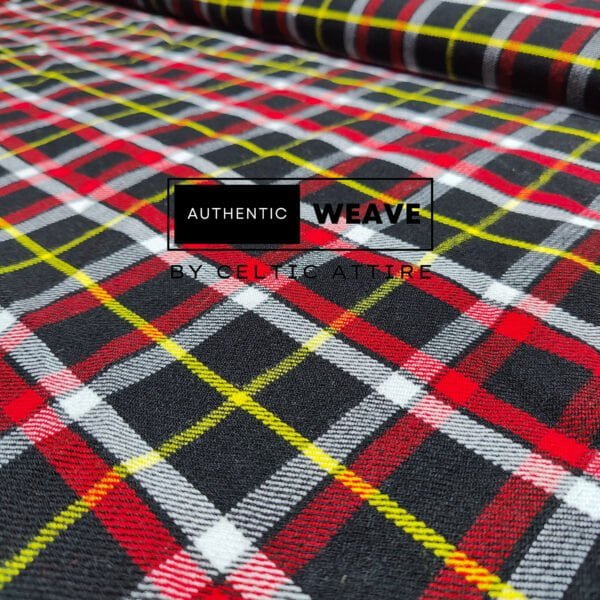 Black DCD Tartan Fabric - Image 3