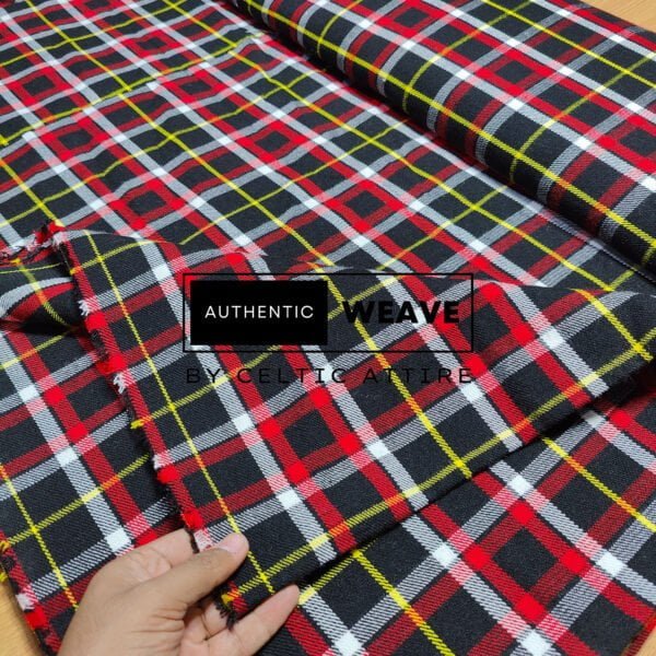 Black DCD Tartan Fabric