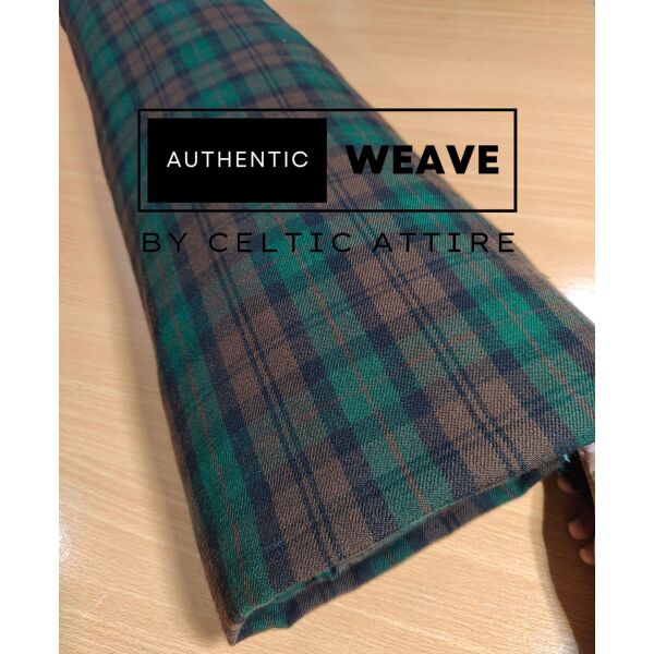 Brown Watch Tartan Fabric - Image 3
