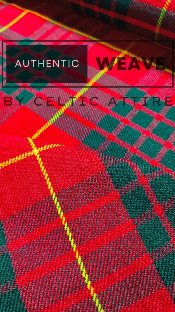 Cameron Red Tartan Fabric - Image 3