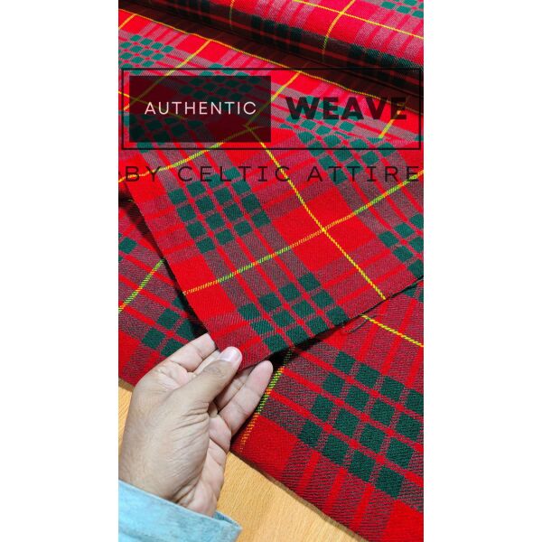 Cameron Red Tartan Fabric - Image 2