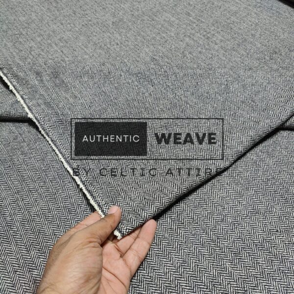 Gray Tweed Fabric - Image 2