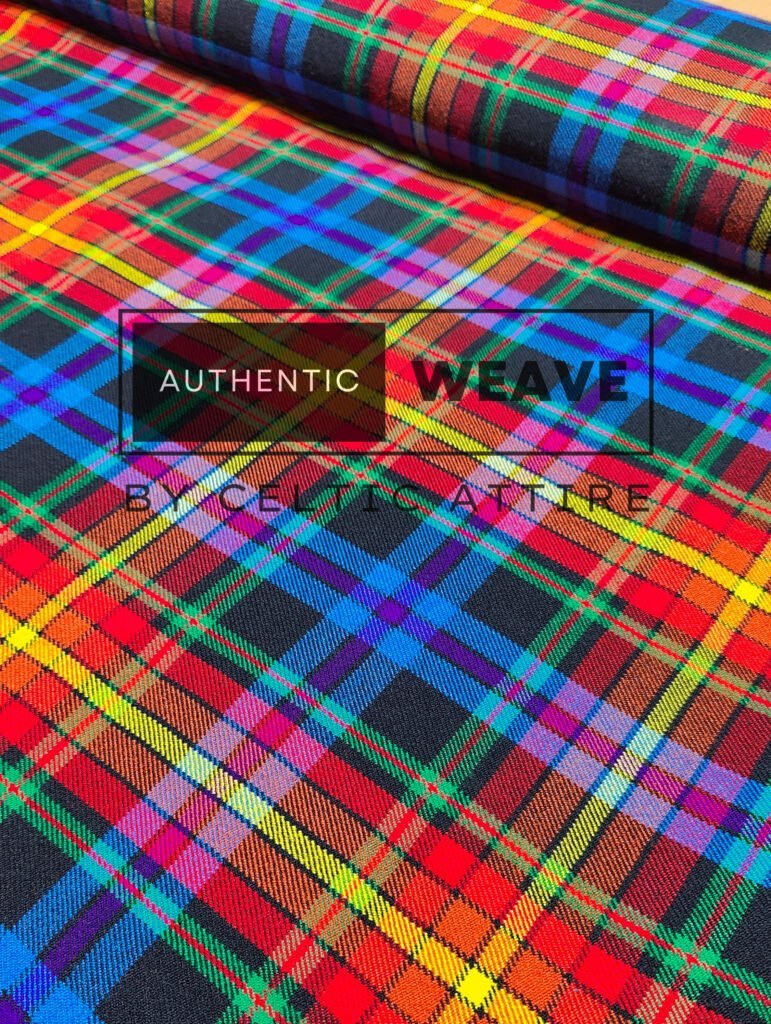 LGBTQ Pride Tartan Fabric