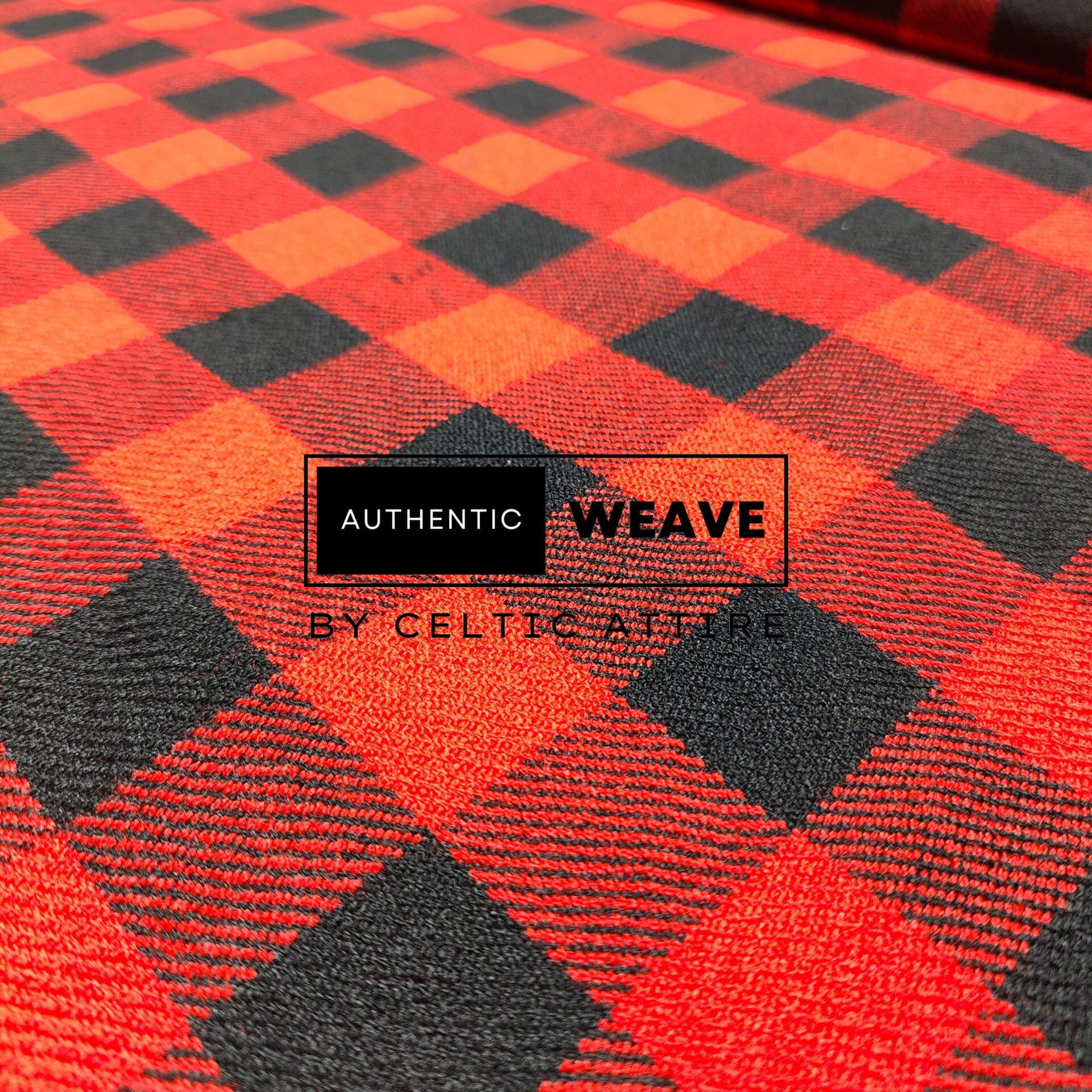 Red Black Rob Roy Tartan Fabric