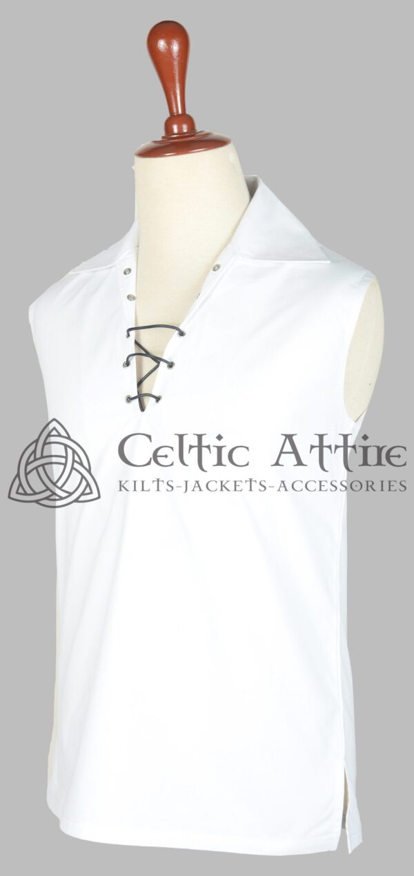 Traditional Scottish Ghillie Jacobite KILT SHIRT 100% Cotton - Image 2