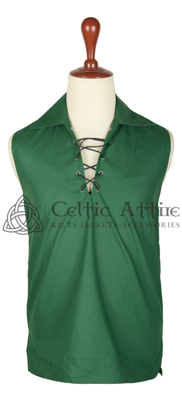 Traditional Scottish Ghillie Jacobite KILT SHIRT 100% Cotton