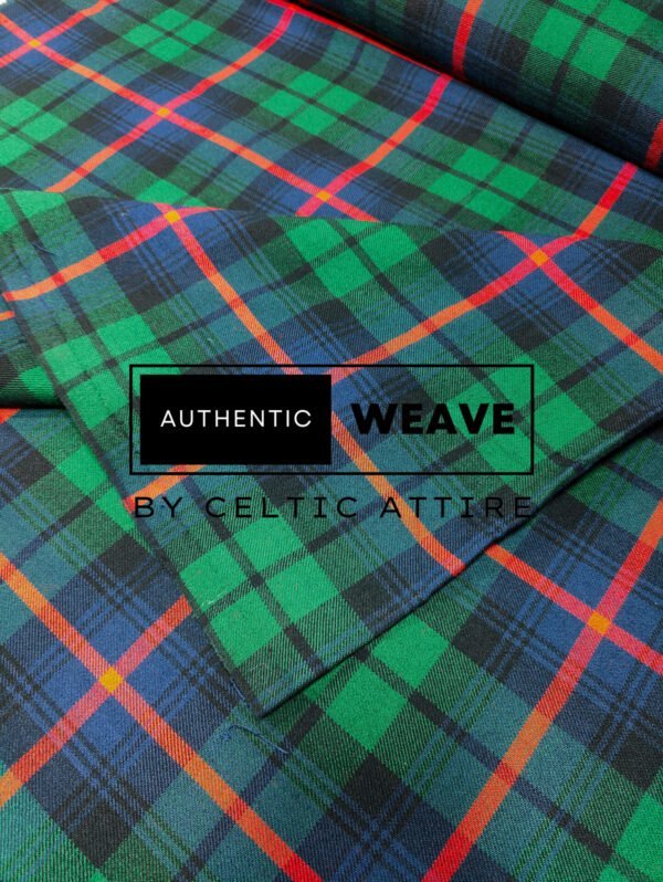 Urquhart Broad Red Tartan Fabric - Image 2