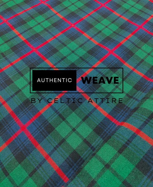 Urquhart Broad Red Tartan Fabric - Image 3