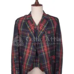 Black Stewart Tartan Tuxedo Jacket