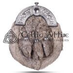Brown Rabbit Fur Full Dress Sporran