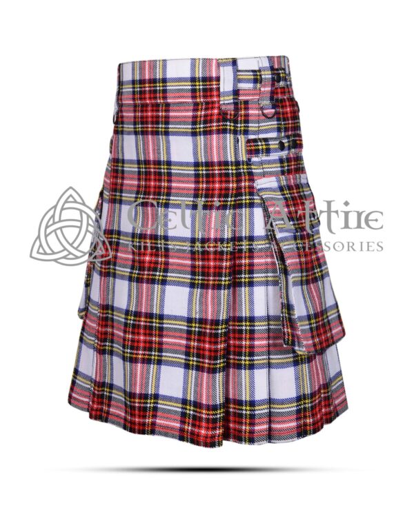 Stewart Dress Tartan Utility Kilt - Image 2