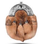 Red Fox Fur Full Dress Sporran - Economy Cantle