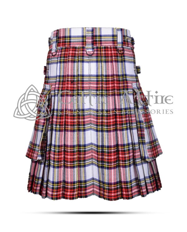 Stewart Dress Tartan Utility Kilt - Image 4