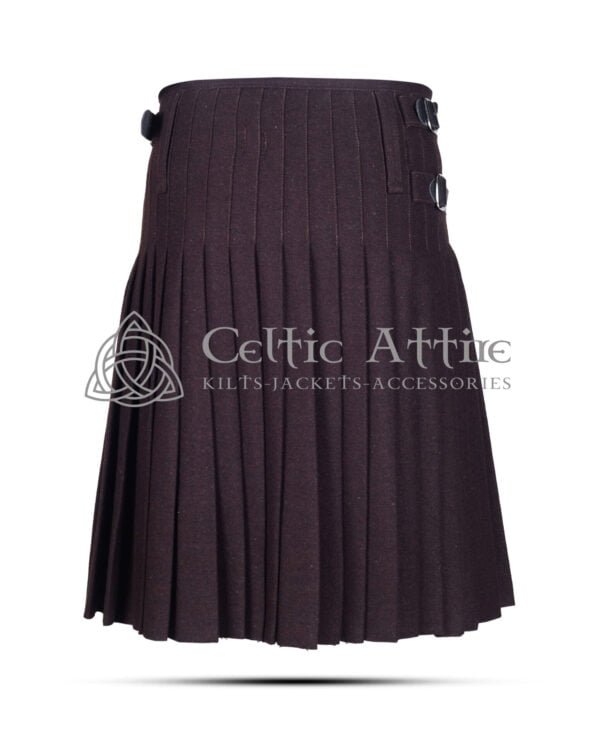 Brown Wool 8 Yard Kilt - Image 4