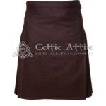 Brown Wool 8 Yard Kilt