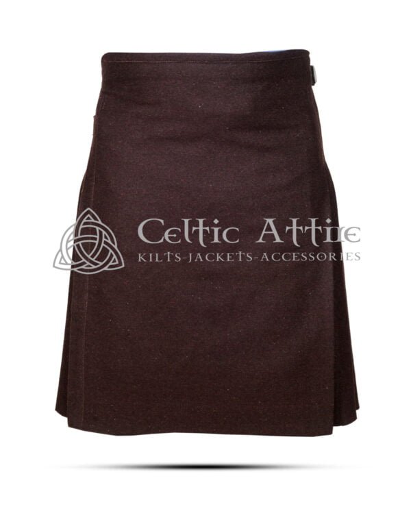 Brown Wool 8 Yard Kilt