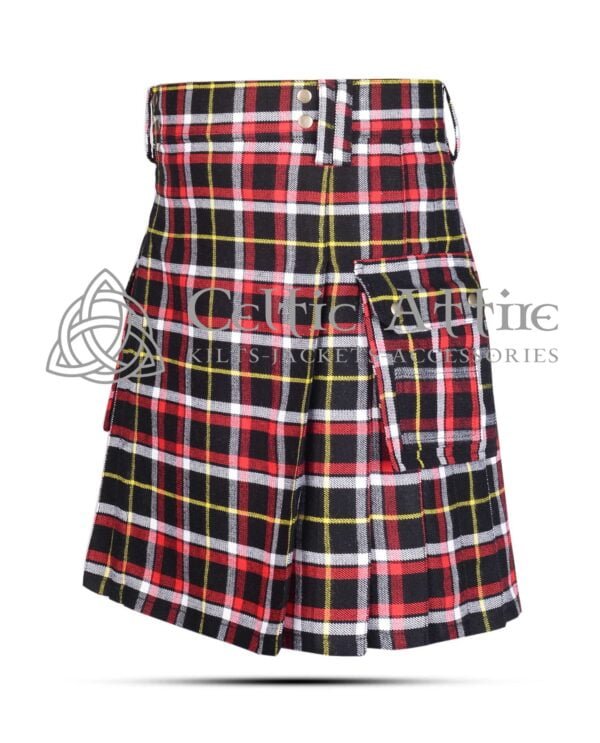 Black DCD Tartan Utility Kilt - Image 2