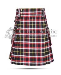 Black DCD Tartan Utility Kilt