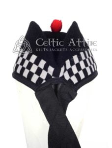 Black-Wool-Glengarry-Diced-Bonnet