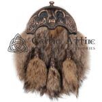Coyote Fur Full Dress Sporran Bronze Highland Cow Cantle