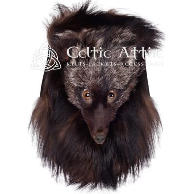 Full Mask Dark Brown Coyote Sporran