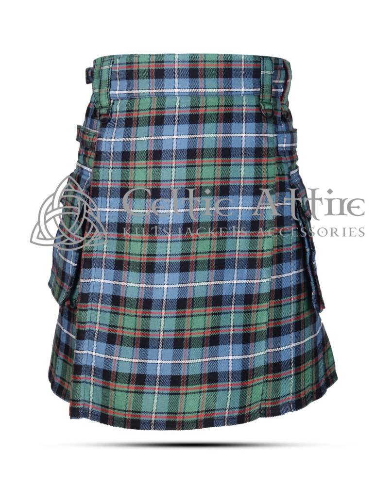 MacRae Ancient Tartan 8 Yard Kilt 12 MacRae Ancient Tartan Utility Kilt